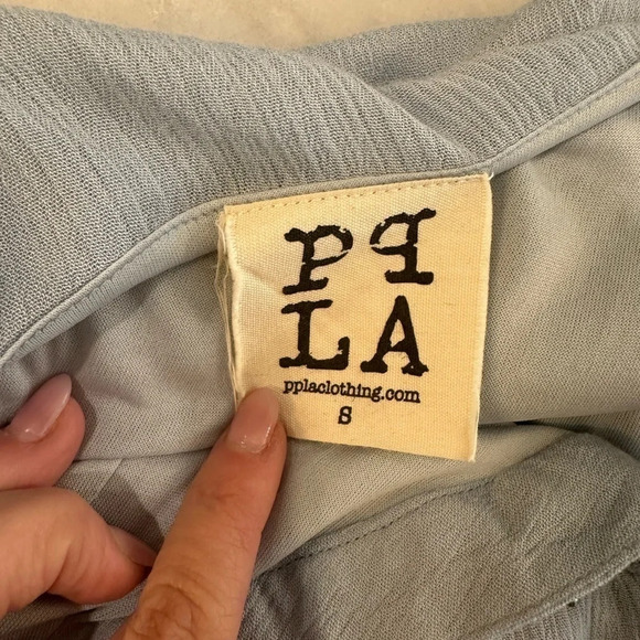 NWT PPLA Xia Light Blue Beaded Swing Dress Women’s size small - Picture 10 of 14